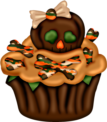 Cupcake Png, Cupcake Clipart, Cupcake Images, Art Cupcakes, - Halloween (412x448), Png Download