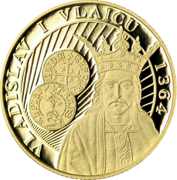 50 Bani And 100 Lei 2014 Romania Reverse - Monede De Aur Romanesti (600x609), Png Download