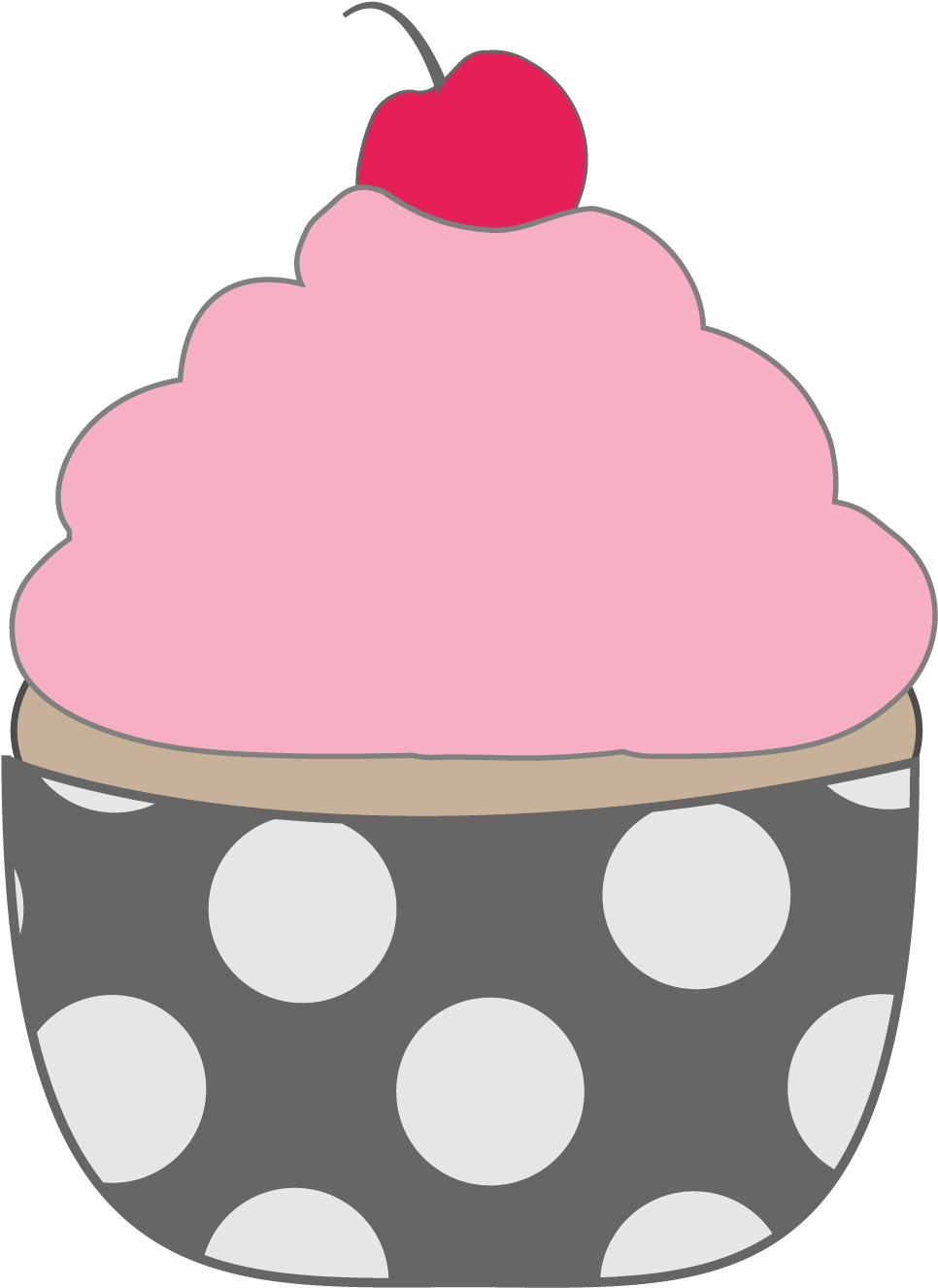 Chocolate Cupcakes Clipart Free Clipart Images 3 Clipartcow - Cupcake (1050x1400), Png Download