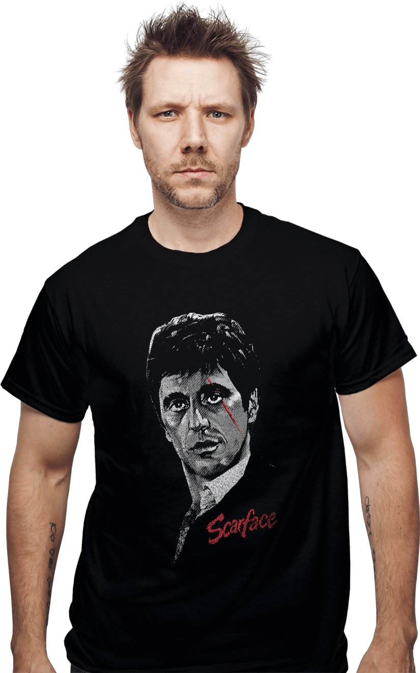 Red Scar Tony The Worlds Favorite Shirt Shop Shirtpunch - Grinch T Shirt Stealing Christmas (930x1322), Png Download