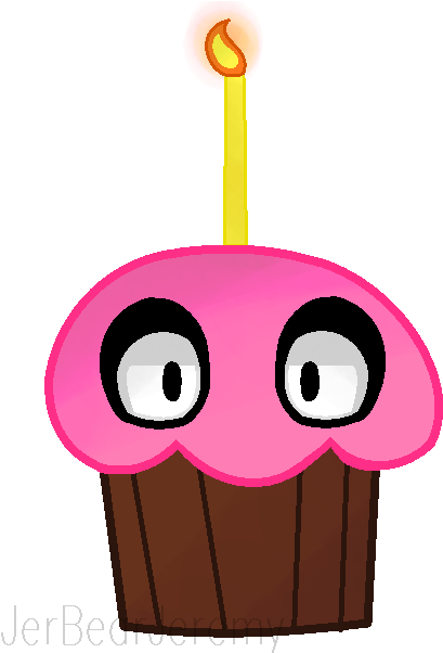 Image Drawing Cupcake Clipart Freeuse Stock - Carl The Cupcake Drawing (472x608), Png Download
