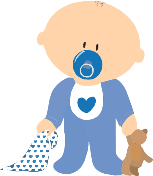 Little Baby Boy Png File - Cartoon Baby Boy Png (498x599), Png Download