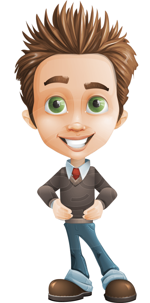 Boy Cartoon Png - Boy Cartoon Characters (612x1060), Png Download