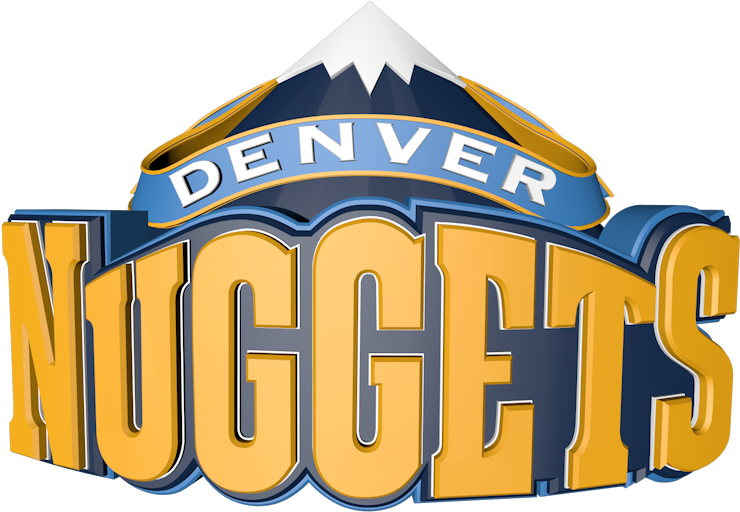 Download Zip Archive - Denver Nuggets Logo 3d (750x650), Png Download