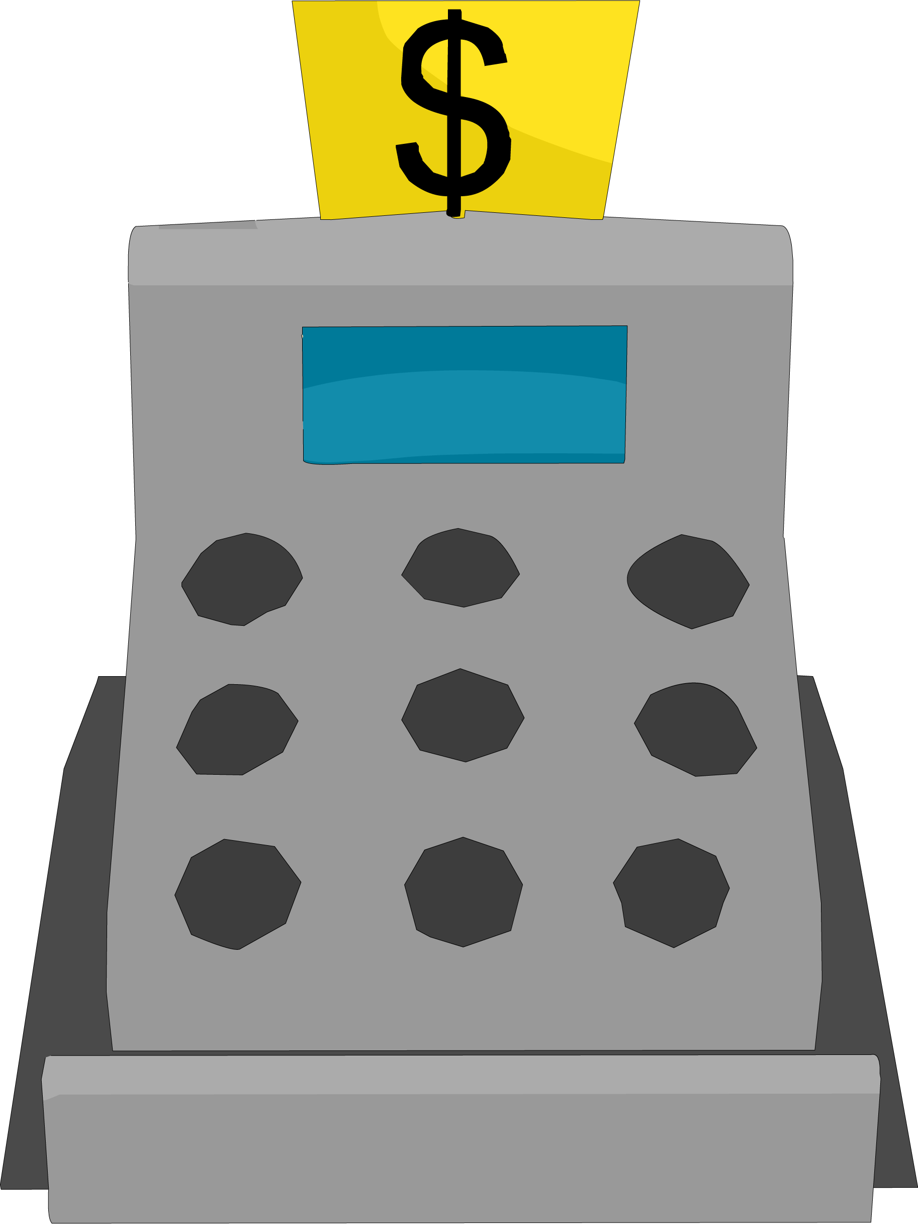 Cash Register - Png - Club Penguin Cash Register (1826x2433), Png Download