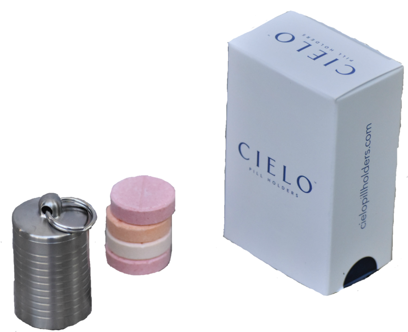 Cielo Stainless Steel Glucose Tab Holder - Glucose (1060x1060), Png Download