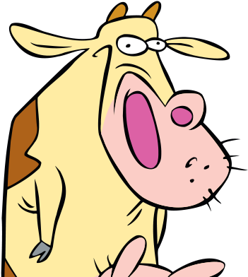 Vaca - Cartoon (1600x412), Png Download