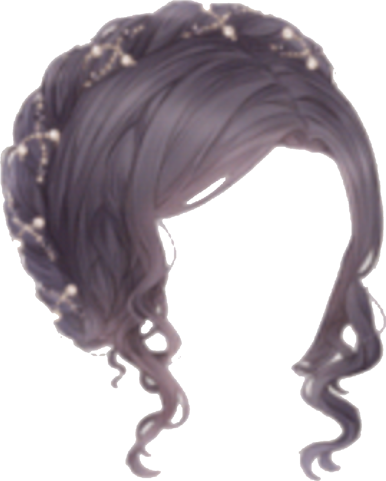 File - Whitequeenhair - Love Nikki Dress Up Queen Hairstyles (411x479), Png Download