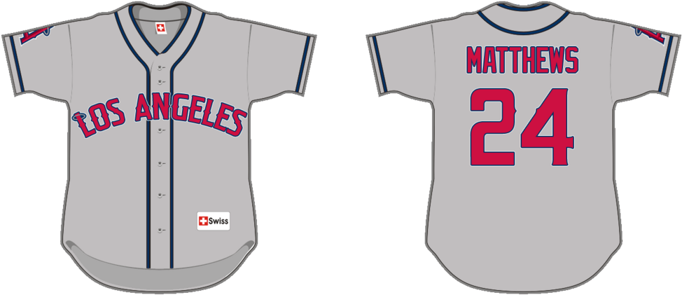 Awayjersey - La Angels Away Jersey (1024x462), Png Download