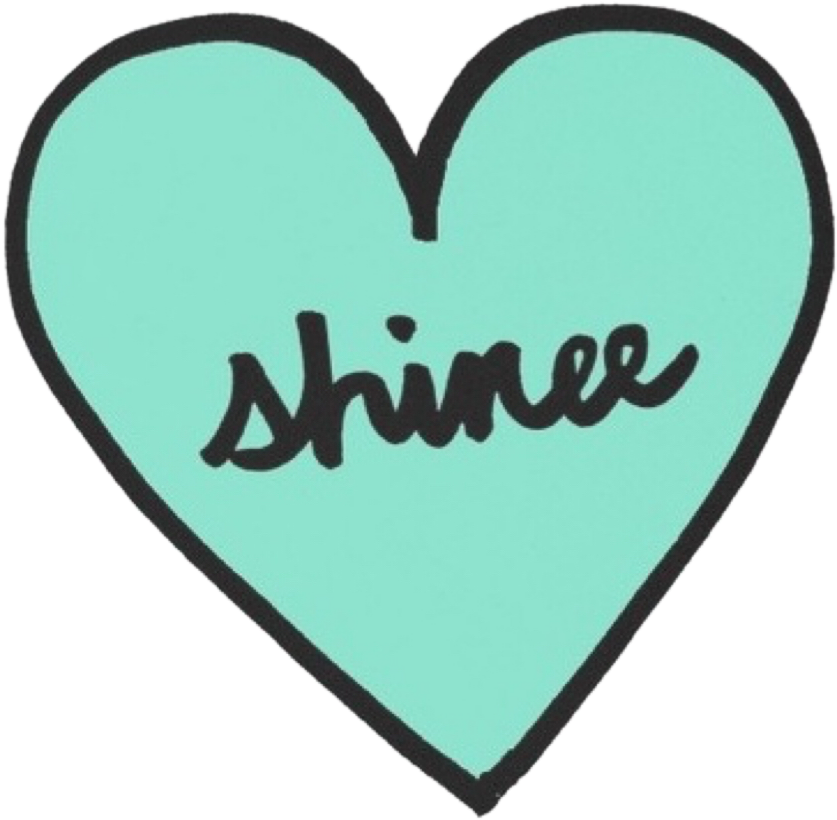 Shinee Sticker Kpop Music Shawol Heart Korean Jonghyun - Shinee Stickers Png (850x829), Png Download