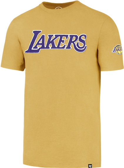 Los Angeles Lakers Fieldhouse Basic T-shirt (500x667), Png Download