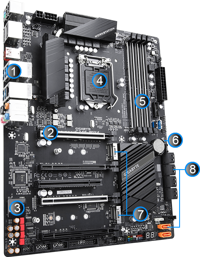 Gigabyte Excellence - - Motherboard (699x980), Png Download