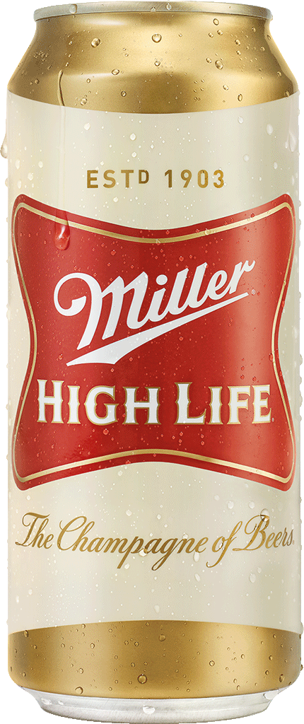 Miller High Life Lager - Miller High Life 32oz Can (430x1024), Png Download