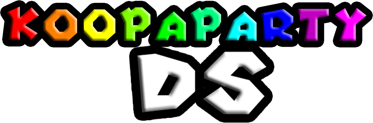 Koopa Party Ds Logo (1204x397), Png Download