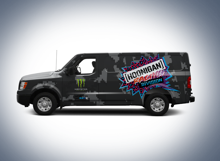 Hoonigan Racing Truck - Nissan Nv (714x521), Png Download