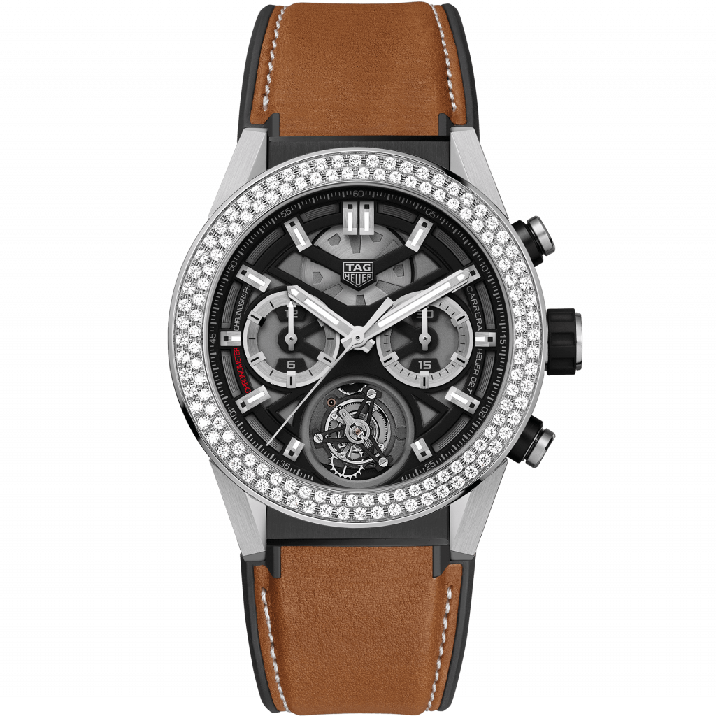 Touch To Zoom - Tag Heuer Tourbillon Diamond (1024x1024), Png Download