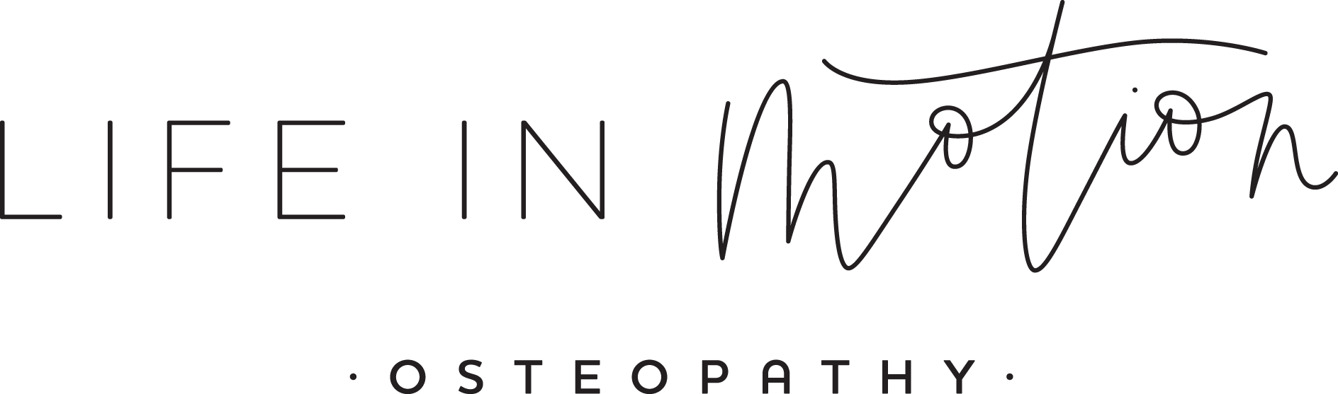 Life In Motion Osteopathy - Ontario (1888x557), Png Download