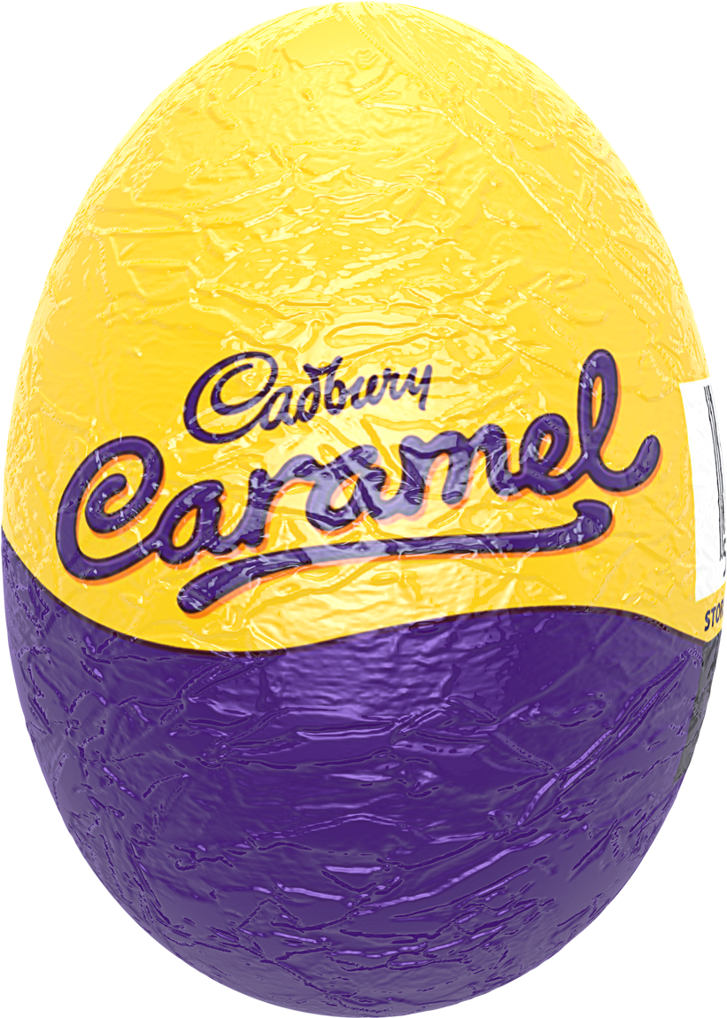 Cadbury Caramel Egg - Cadbury Caramel Easter Egg (1200x1200), Png Download