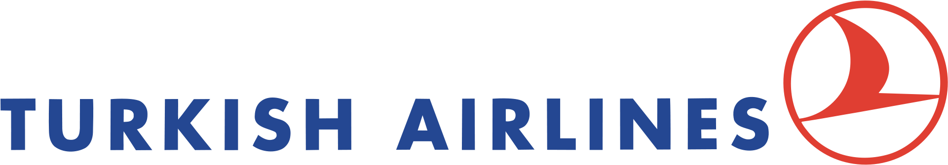 Turkish Air Lines Logo Png - Turkish Airlines Logo Jpg (2000x413), Png Download