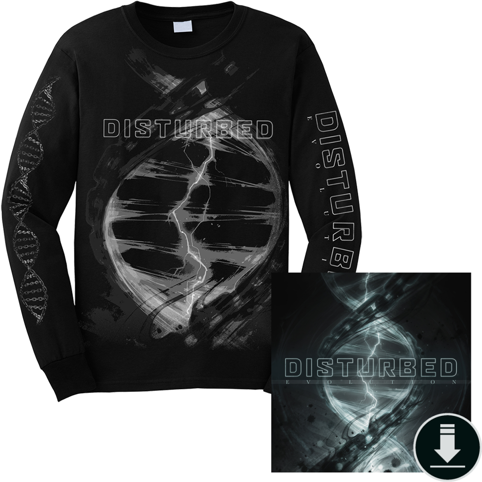 Evolution Hybrid Long Sleeve T-shirt Bundle - Disturbed Evolution Deluxe Edition (600x600), Png Download