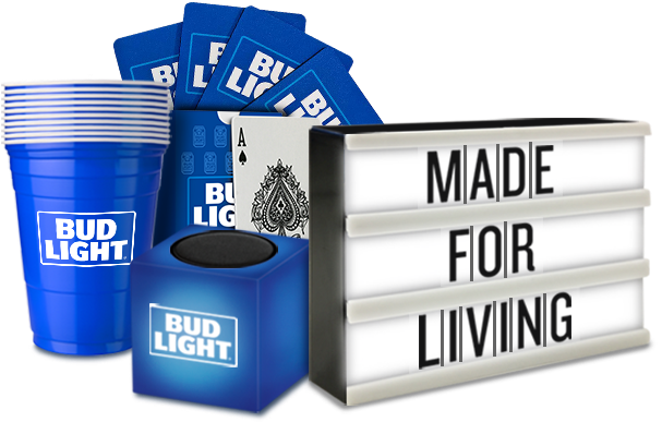 Bud Light Neoprene Coasters (700x500), Png Download