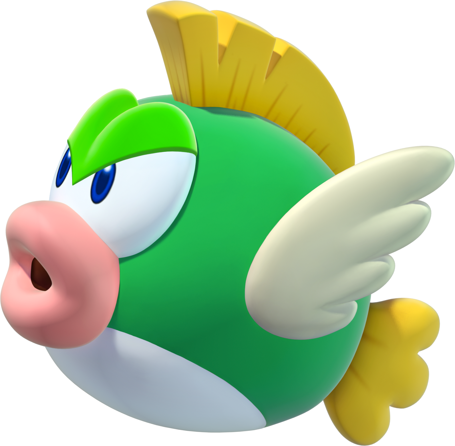 New Super Mario Bros - Cheep Cheep Mario Bros (1591x1557), Png Download