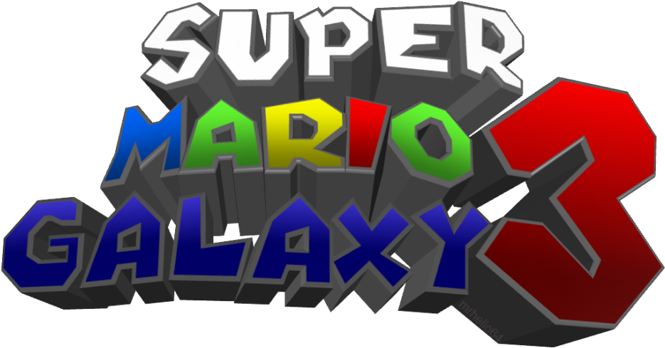 Smg3 T=1284180314 - Super Mario Galaxy 3 Logo (1024x527), Png Download