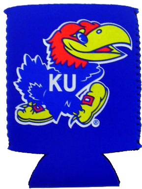Kansas Jayhawks Logo Pocket Coozie - Personalized Laser Engraved 1.5 X 1 Inch Kansas Jayhawks (640x480), Png Download