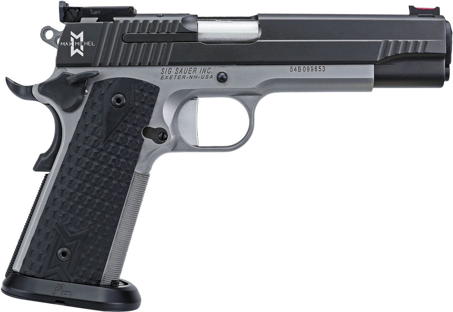 Sig Sauer 19119maxm 1911 Single 9mm Luger 5″ 9 1 Black - 1911 Pistol (1627x1125), Png Download