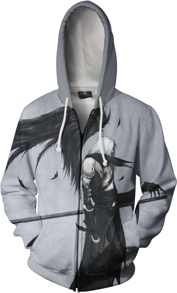 Final Fantasy Hoodies (659x1024), Png Download