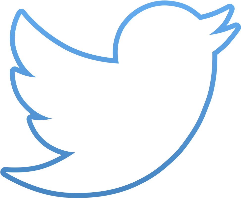Twitter Bird Logo Outline - Wuppie (1024x1024), Png Download