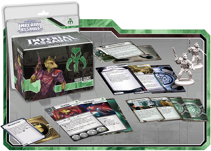 Hired Guns Preview - Imperial Assault: Hired Guns Villain Pack By Fantasy (700x504), Png Download