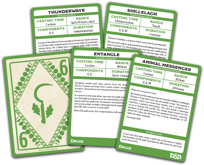 •contains All 131 Druid Spell And Oath Cards From Level (724x620), Png Download