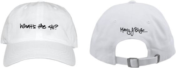 Mary J Blige 411 Logo - Mary J. Blige Men's 411 Logo Hat Baseball Cap White, (600x600), Png Download