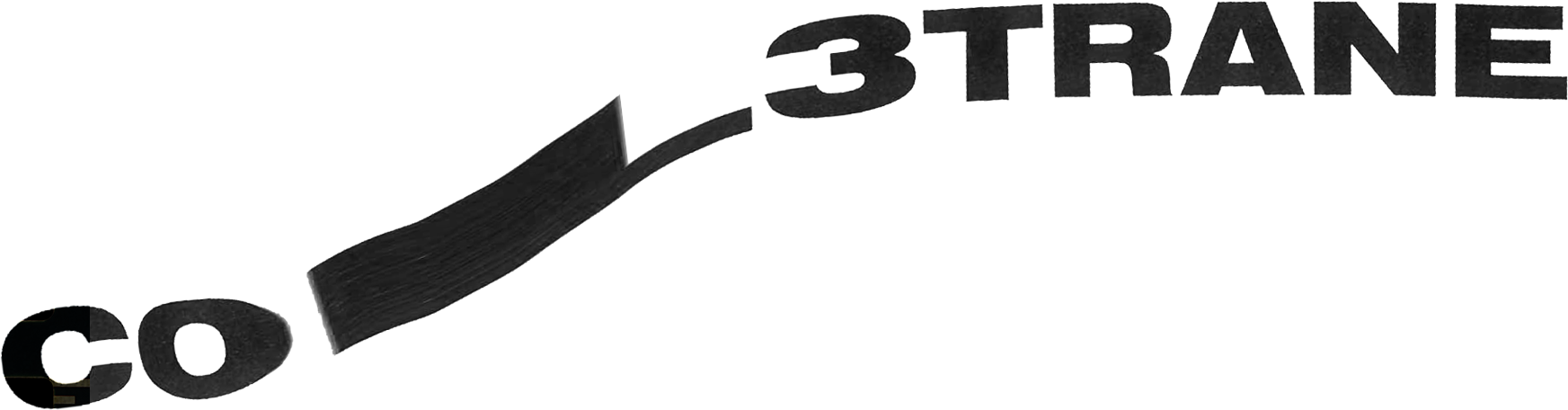 Col3trane - Black-and-white (1745x456), Png Download