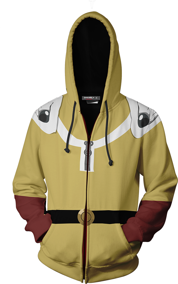 One Punch Man Saitama Cosplay Zip Up Hoodie Jacket - Seven Deadly Sins Harlequin Jacket (1024x1024), Png Download