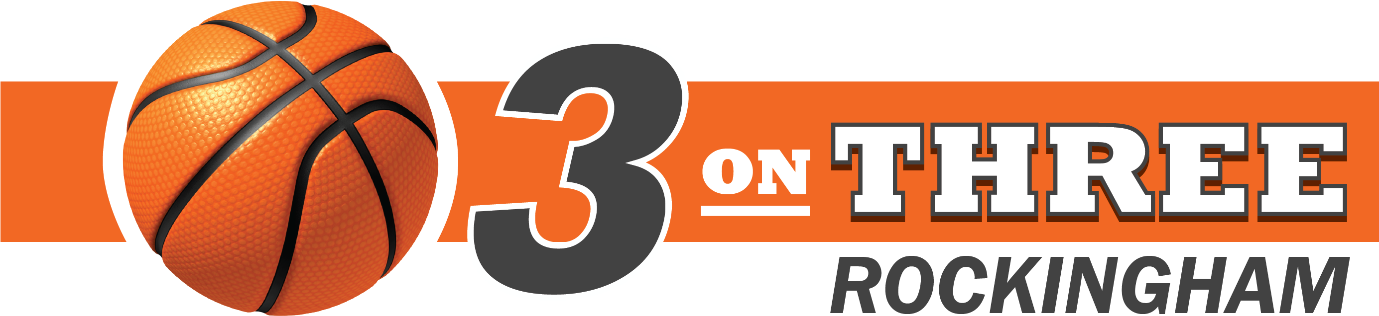 Rockingham 3on3 Basketball Logo 20171129 - 100 Buttons Personalized Basketball Team School Support (2768x843), Png Download