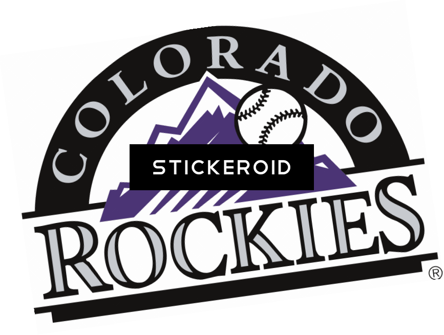 Colorado Rockies Logo - Colorado Rockies Baseball Ball (867x655), Png Download