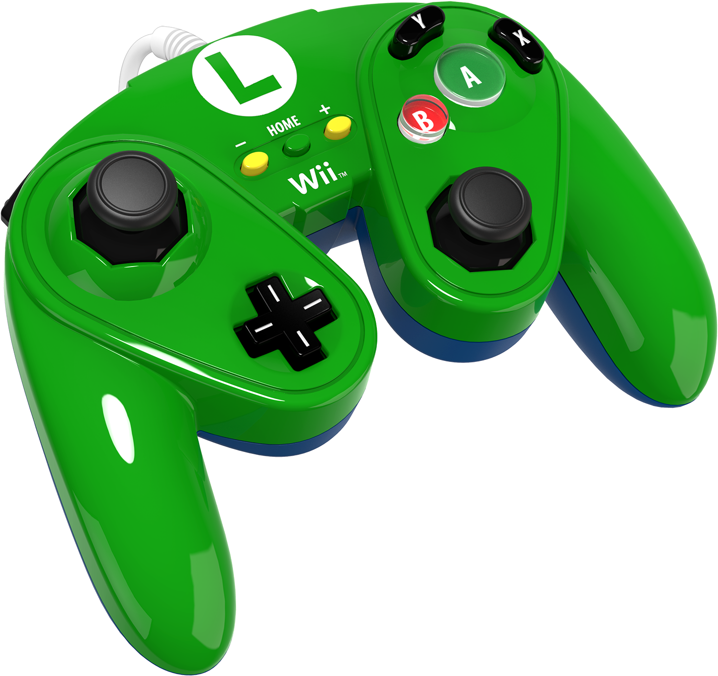 Wired Fight Pad Luigi - Zelda Wii U Gamecube Controller (1630x1630), Png Download