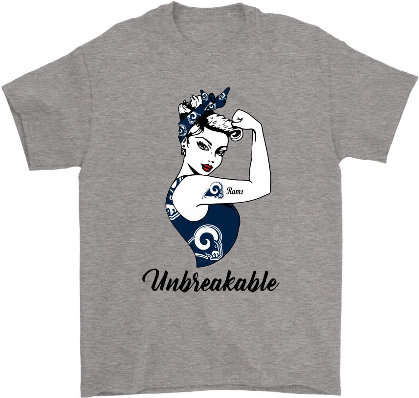 Strong Los Angeles Rams Unbreakable Strong Woman Nfl - My Patronus Is A Pikachu Tshirt (1024x1024), Png Download