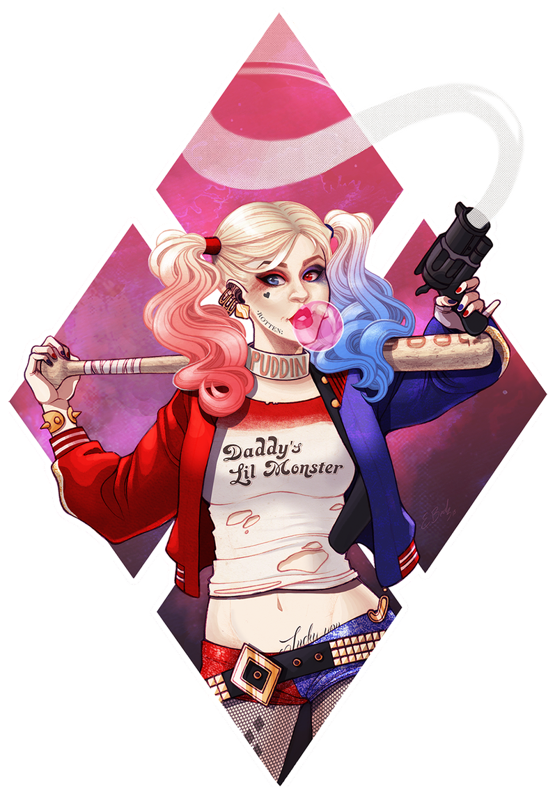 [ Img] - Harley Quinn (895x1200), Png Download