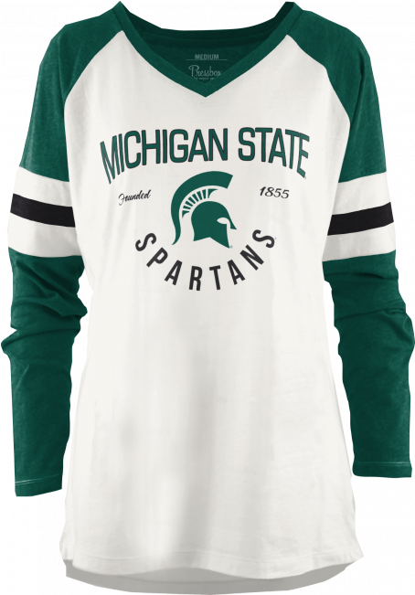 Msu Ladies Fine Jersey Long Sleeve T-shirt (650x650), Png Download