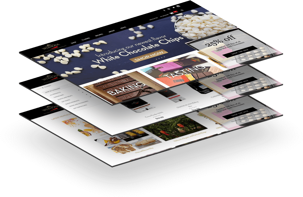 Valrhona Website Mockup Gramercy - Website (1104x693), Png Download