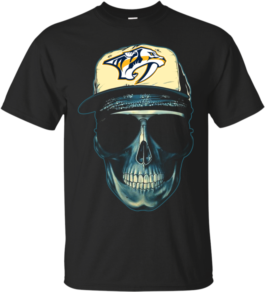 Skull Blue Nashville Predators T Shirt - Nashville Predators Galaxy S5 Puck Case (1024x1024), Png Download