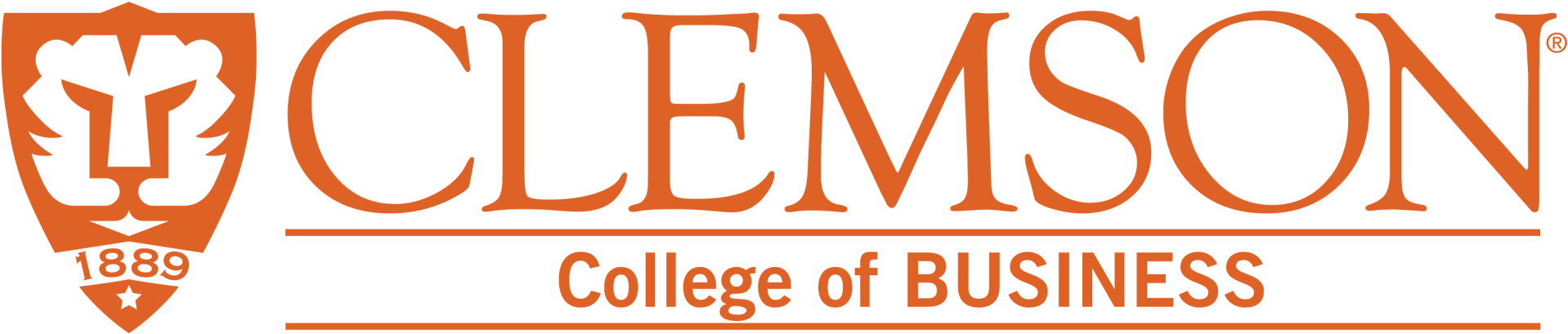 College Of Business Logo - Clemson University Logo (2048x533), Png Download