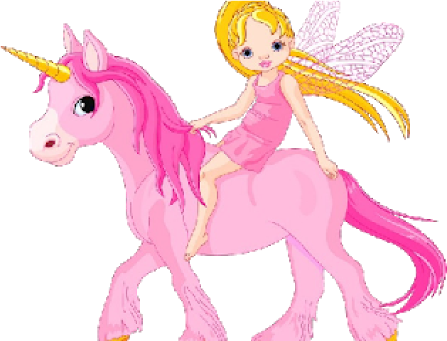 Dog Clipart Unicorn - Unicorn With Fairy (640x480), Png Download