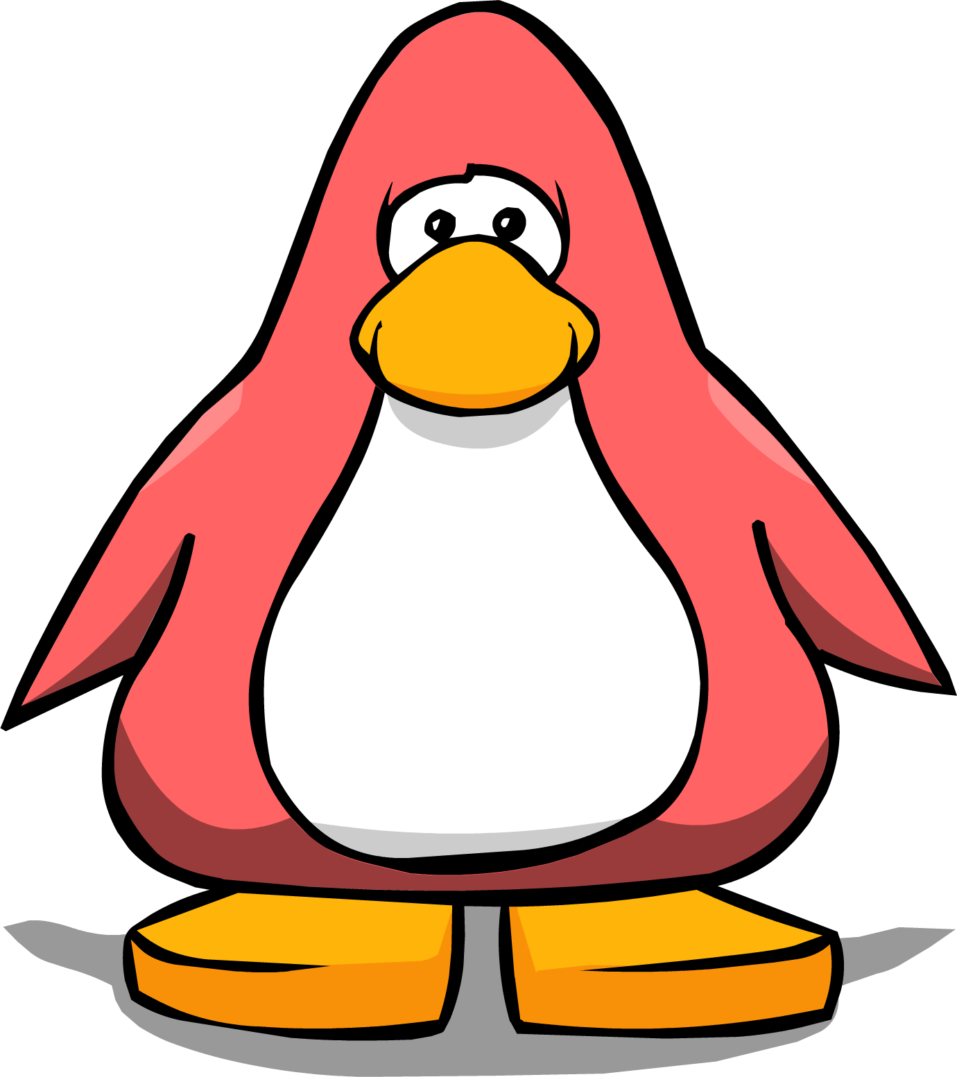 Grey Clipart Penguin - Club Penguin Light Blue (1380x1554), Png Download