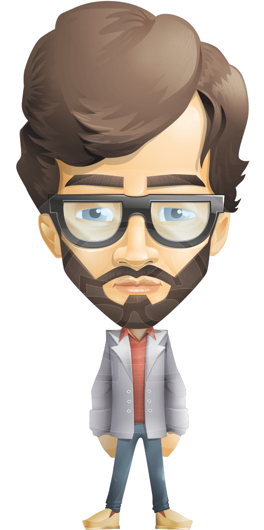 15 Male Vector Smart Man For Free Download On Mbtskoudsalg - Flat Design Character Free (612x1060), Png Download