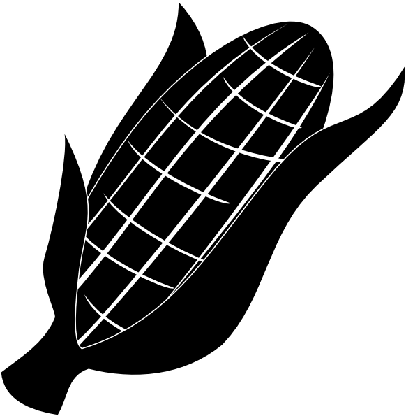 Arcade Clipart Game Room - Corn Clip Art Black (582x595), Png Download