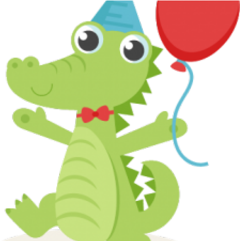 Alligator Clipart Silhouette - Bichinhos Safari Jacare Png (640x480), Png Download